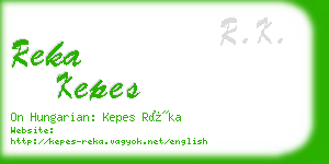 reka kepes business card